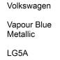 Preview: Volkswagen, Vapour Blue Metallic, LG5A.